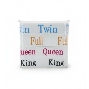 Bed Sheet Organizer Bands Twin Full Queen King 4 Sizes Pack‎ 20 Labels
